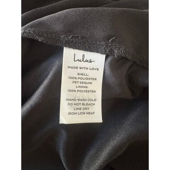 Lulus Once A Lifetime Silver Sequin Off The Shoulder Dress Size XS - Picture 6 of 6